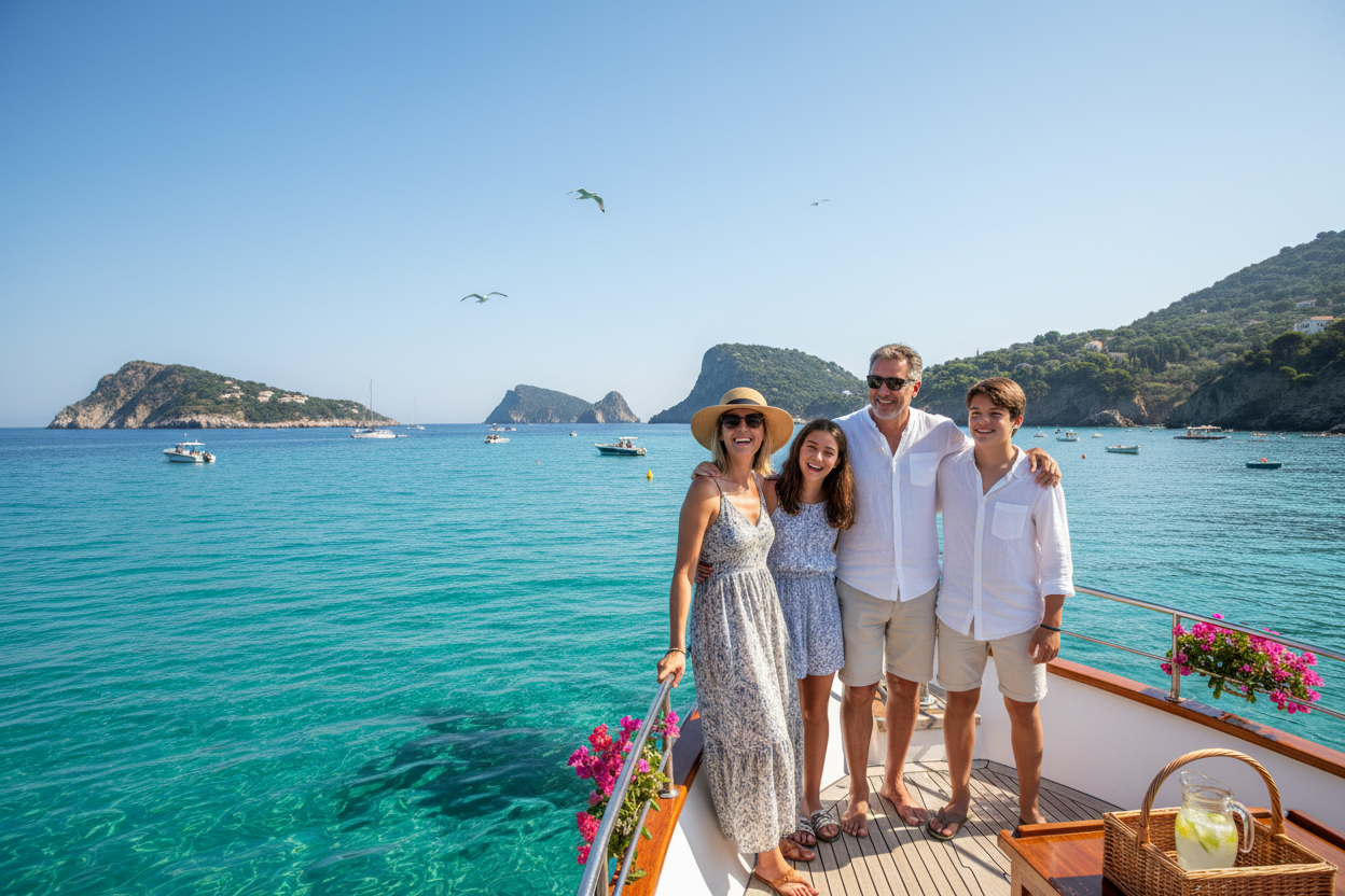 Famiglia in escursione
